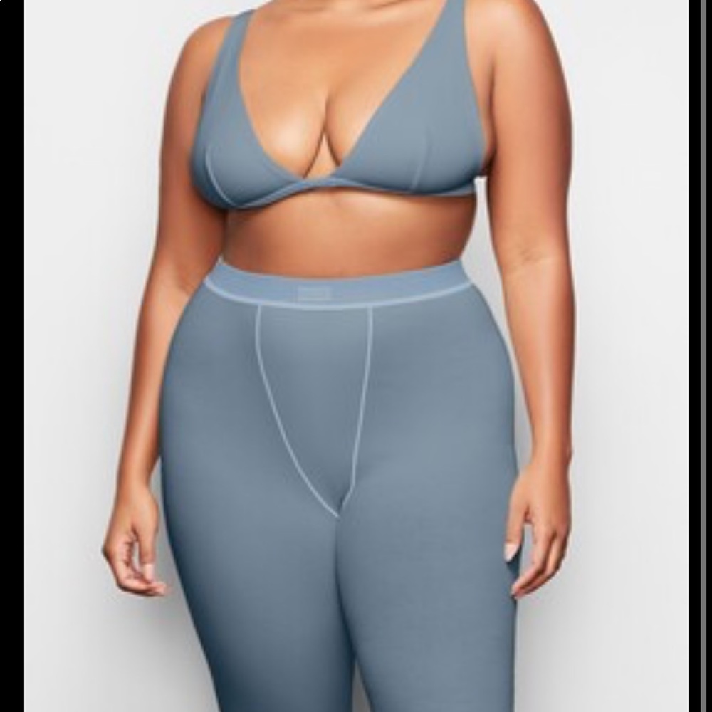 SKIMS cotton rib thermal legging— kyanite